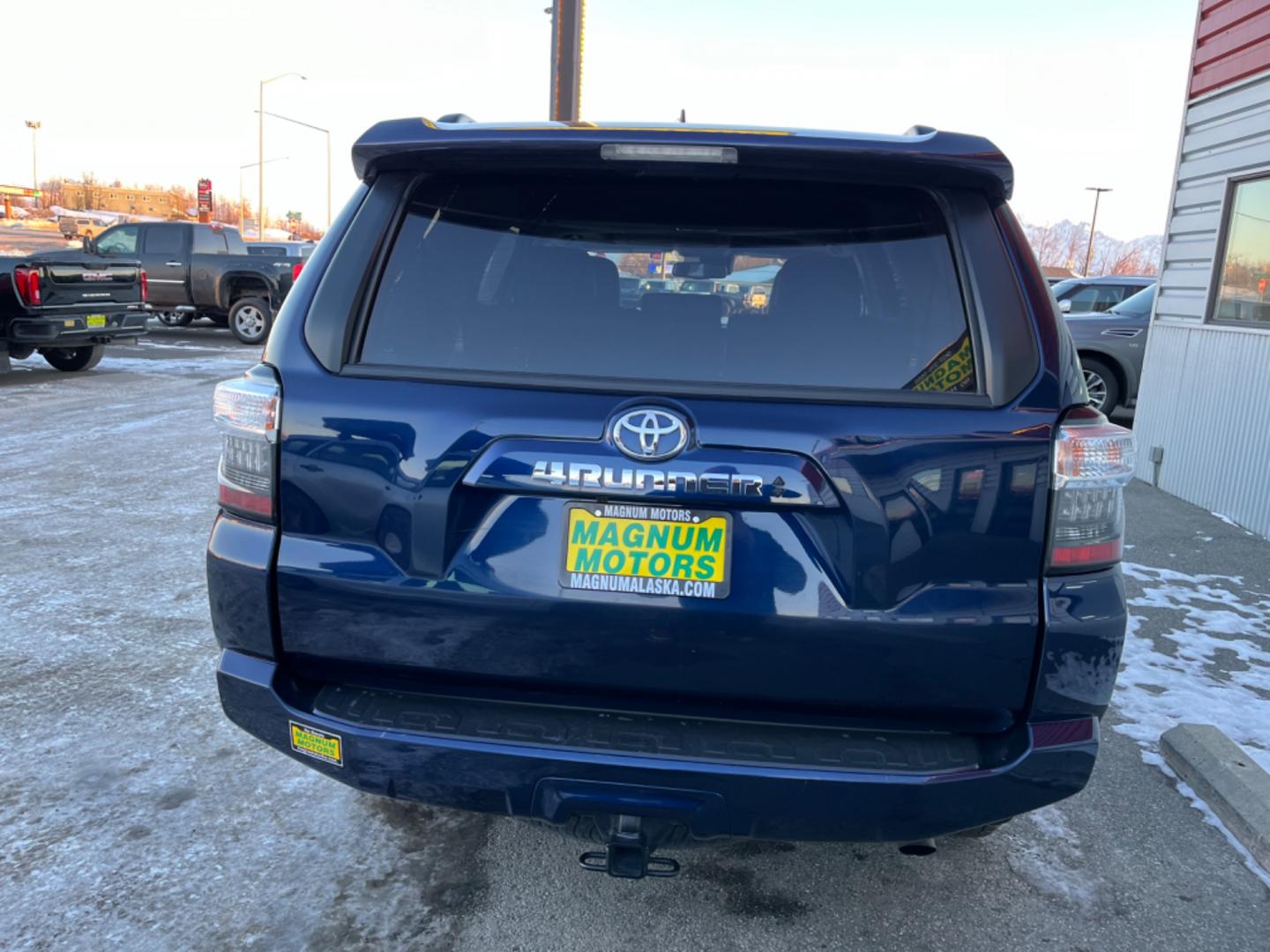 2023 Blue /black leather Toyota 4Runner SR5 Premium 4WD (JTENU5JR5P6) with an 4.0L V6 DOHC 24V engine, 5A transmission, located at 1960 Industrial Drive, Wasilla, 99654, (907) 274-2277, 61.573475, -149.400146 - Photo#4